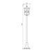 GARDEN LANTERN STANDING 100CM IP44 CAFE VIVALUX JARDIN - Градински фенери<<<Външно