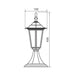 GARDEN LANTERN STANDING 40CM BLACK E27 VIVALUX MARIBOR - Градински фенери<<<Външно