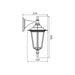 GARDEN LANTERN UPPER BRACKET BLACK E27 VIVALUX MARIBOR - Градински фенери<<<Външно