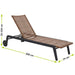 Garden lounger TEXAS brown - Sun loungersHIL-LEZ<<<Hammocks and sunbedsHIL<<<ActionPL