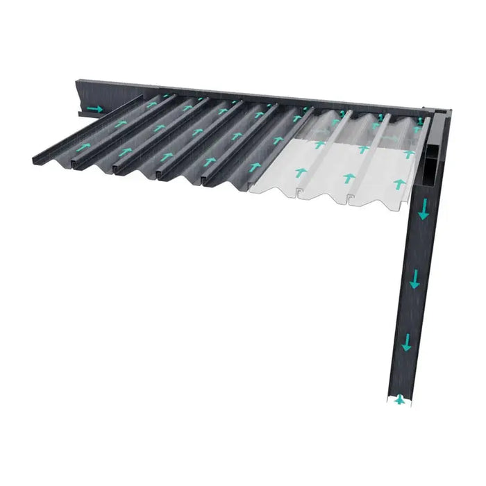 GARDEN PERGOLA 300X300CM WITH ADJUSTABLE LAMS ROSSIMA INTRO NEO ALUM FR-PG 84018 - Шатри<<<Чадъри сенници и