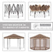 GARDEN POP-UP TENT 339X339X250CM GARDEN STAR HD-10537 - Шатри<<<Чадъри сенници и шатри<<<Градина<<<Praktiker