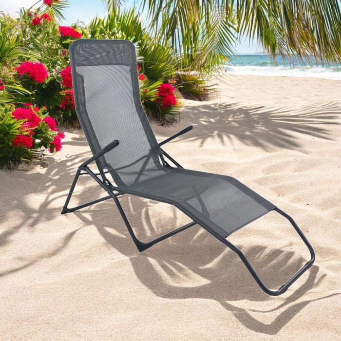 GARDEN CHAIR DARK GREY HOME B