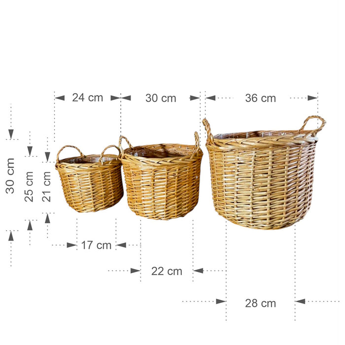 WICKED BASKETS SET GARDEN STAR HD-10877