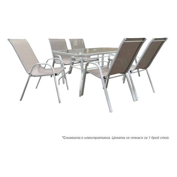 GARDEN CHAIR TEXTILE 71X55X92CM STIFFENING GARDEN STAR HD-11184