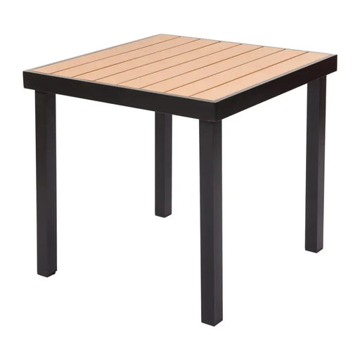 Garden table IZZY 4-seater 79x79x74 brown/black - Garden tablesSTY-OGR<<<TablesSTY<<<ActionPL