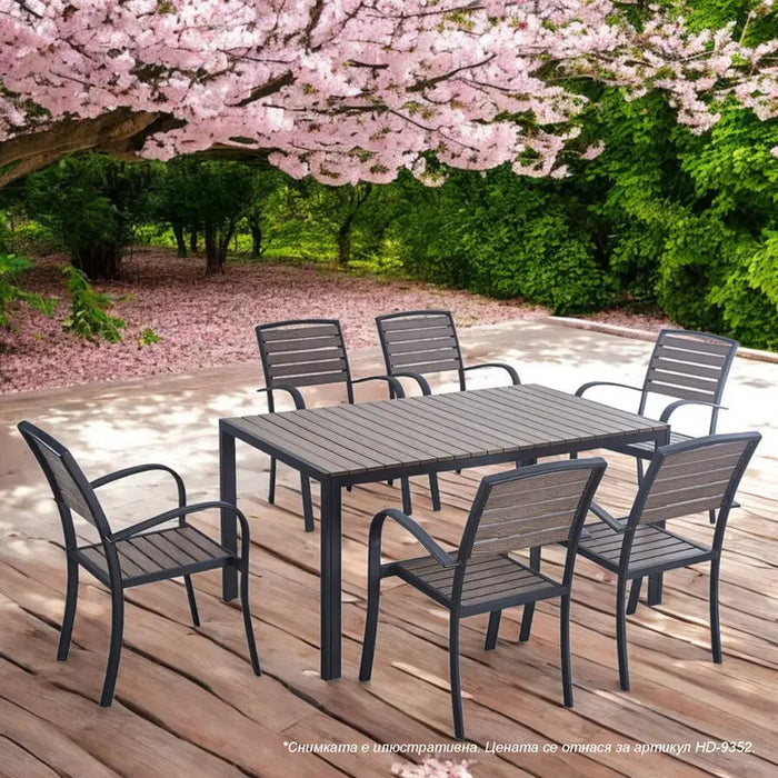 GARDEN TABLE POLYWOOD 150X90X74CM HD HD-9352 - Маси<<<Градински мебели<<<Градина<<<Praktiker