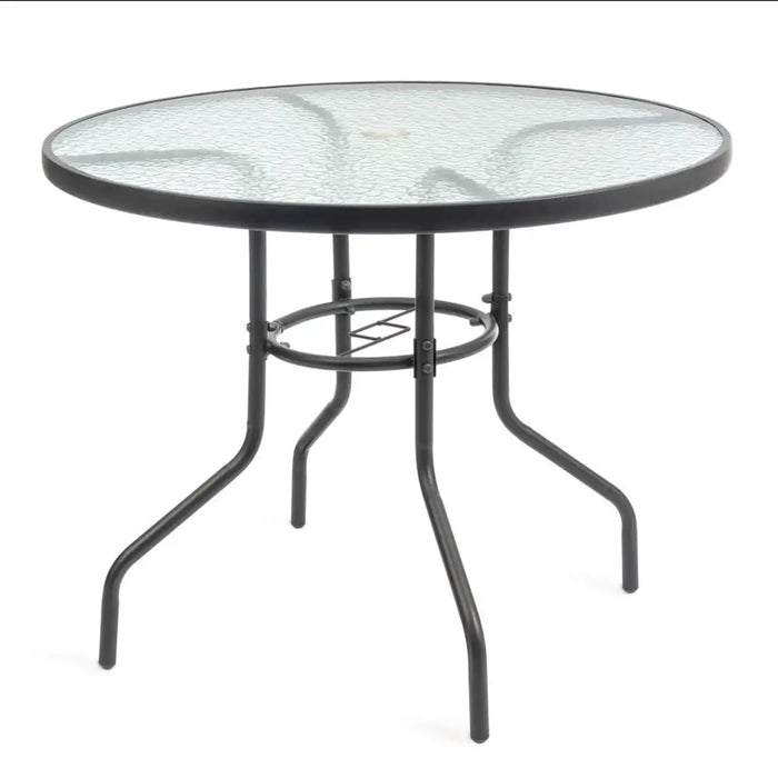 Garden table with glass top JUPITER 90cm - Garden tablesSTY-OGR<<<TablesSTY<<<ActionPL