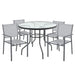 Garden table with glass top JUPITER 90cm - Garden tablesSTY-OGR<<<TablesSTY<<<ActionPL