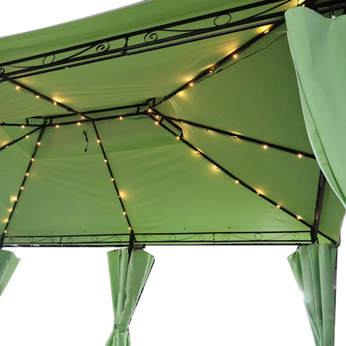 GARDEN TENT 300X400CM WITH LED LIGHTING AND CURTAIN HOME DECOR HD-3483 - Шатри<<<Чадъри сенници и