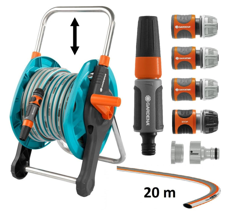 20M HOSE REEL AND GARDENA ACCESSORIES