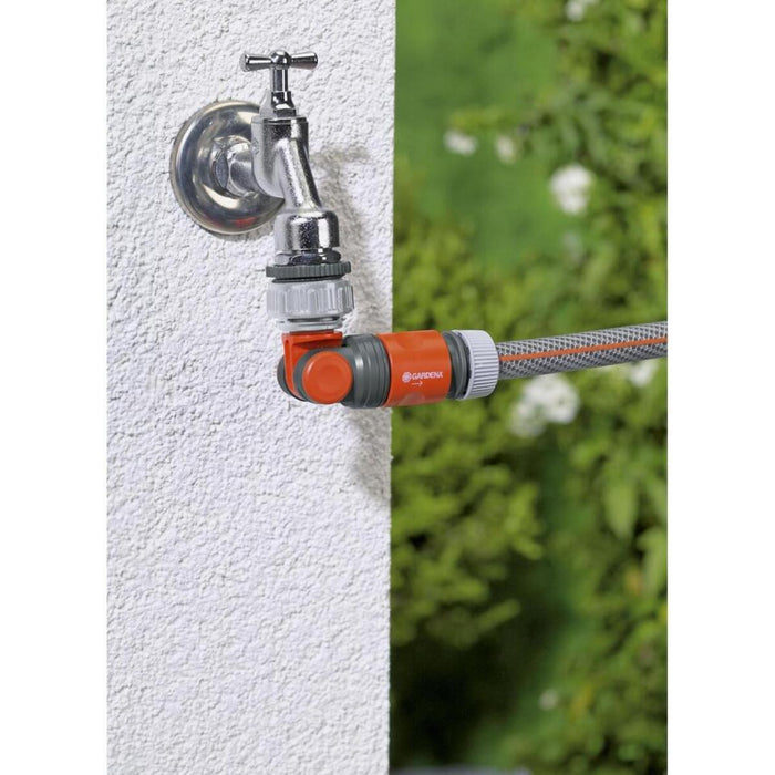 CORNER FAUCET ATTACHMENT - GARDENA THREAD