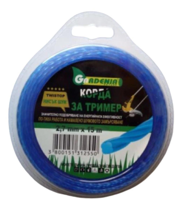CORD FOR TRIMMER 2.7 MM x 15 M CLOVER