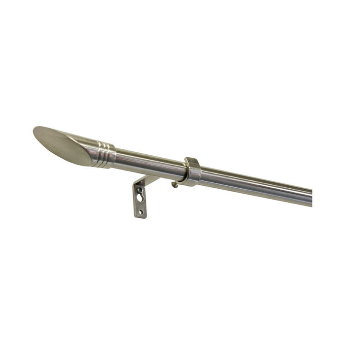 EXTENDABLE METAL CORNICE GARDINIA ELLIPSE 190-340 CM. STEEL