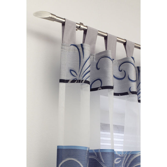 EXTENDABLE METAL CORNICE GARDINIA ELLIPSE 190-340 CM. STEEL