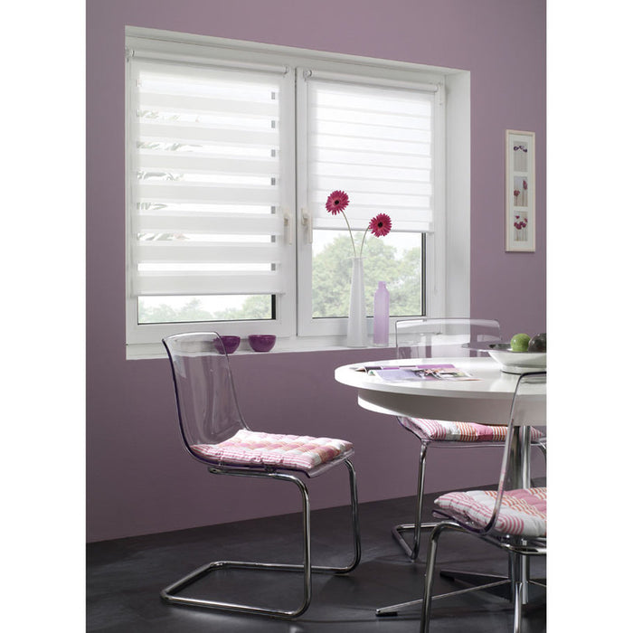 CLASSIC GARDINIA DOUBLE ROLL BLINDS 57X150 CM. WHITE