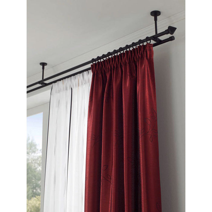 CORNICE WITH PROFILE GARDINIA MEMPHIS 120 CM. BLACK