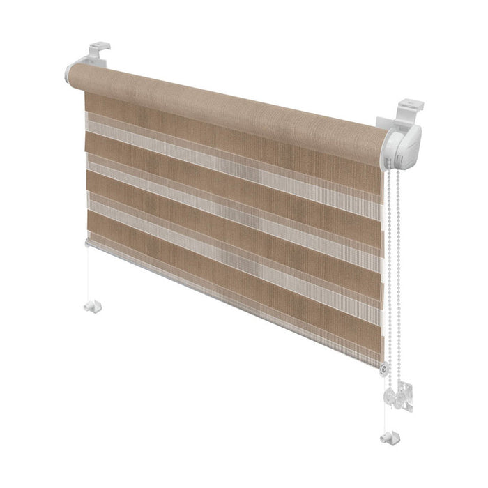 CLASSIC GARDINIA DOUBLE ROLL BLIND 68X215 CM. CAPPUCCINO