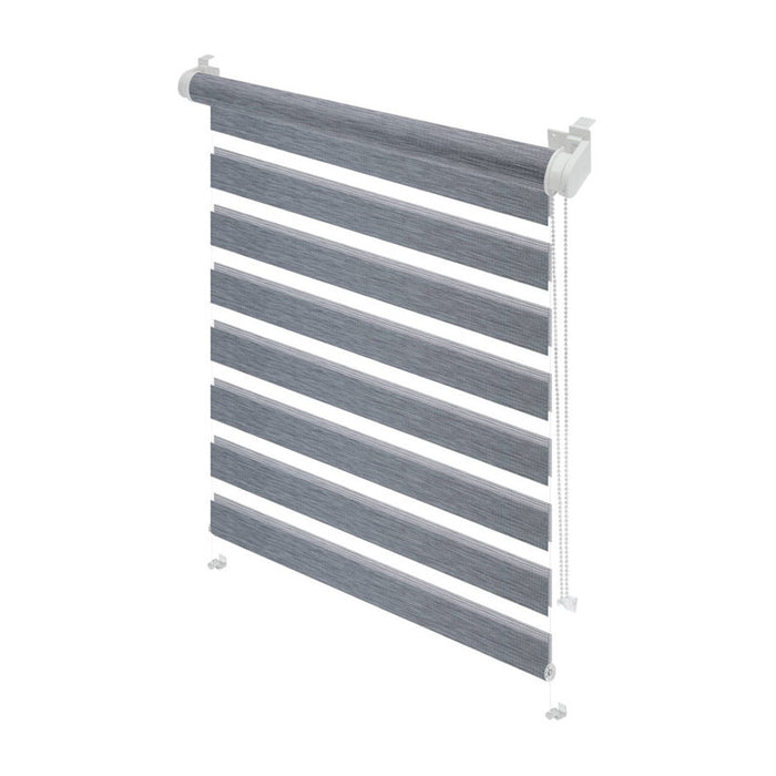 PREMIUM DOUBLE ROLL BLIND GARDINIA 61.5X150 CM. NATURE GRAY
