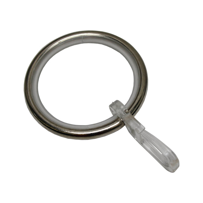 ACCESSORY RING WITH HOOK 10 PCS. GARDINIA 25 MM STEEL