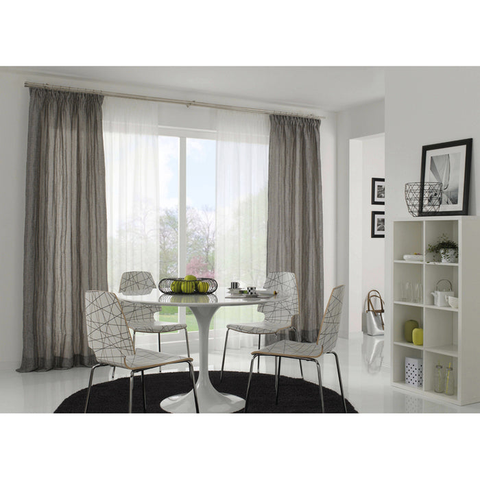 CORNICE PROFILE GARDINIA CHICAGO 200 CM STEEL OPTIC