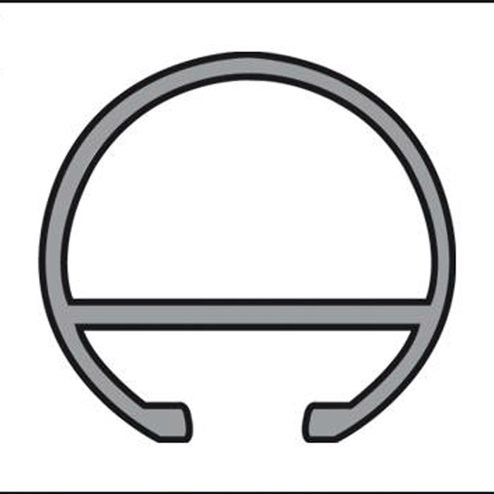 CORNICE PROFILE GARDINIA CHICAGO 240 CM STEEL OPTIC