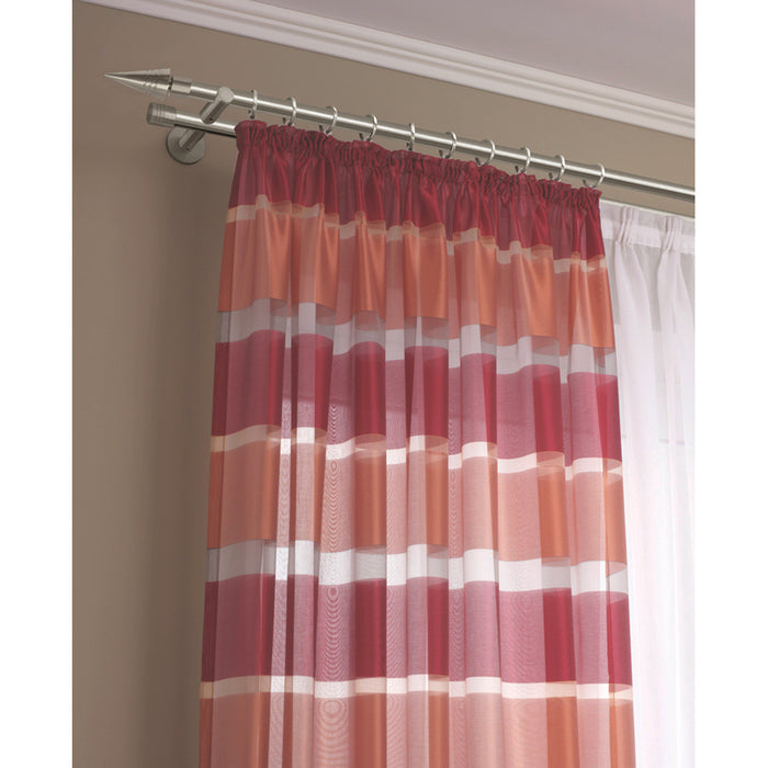 CORNICE PROFILE GARDINIA CHICAGO 240 CM STEEL OPTIC