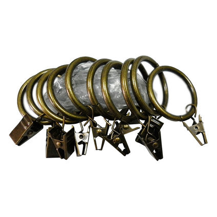 ACCESSORY RING WITH HOOK GARDINIA EUROPE BRASS ANTIQUE 10 PCS.