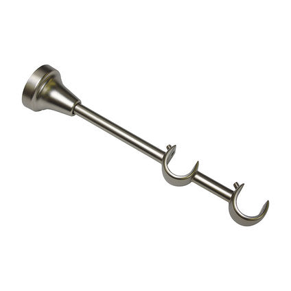 ACCESSORY DOUBLE BAR GARDINIA EUROPE 14/6 CM SILVER