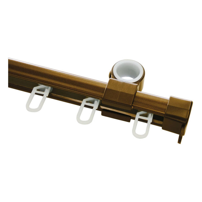 SECOND CURTAIN SET FOR GARDINIA LUGANO U-SHAPED 150 CM. BRONZE