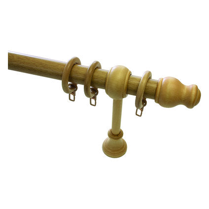 WOODEN CORNICE GARDINIA LUGANO 300 CM. NATURE