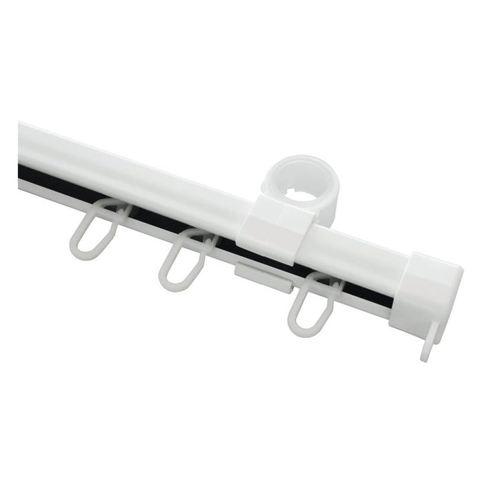 SECOND CURTAIN SET FOR GARDINIA LUGANO U-SHAPED 290 CM. WHITE