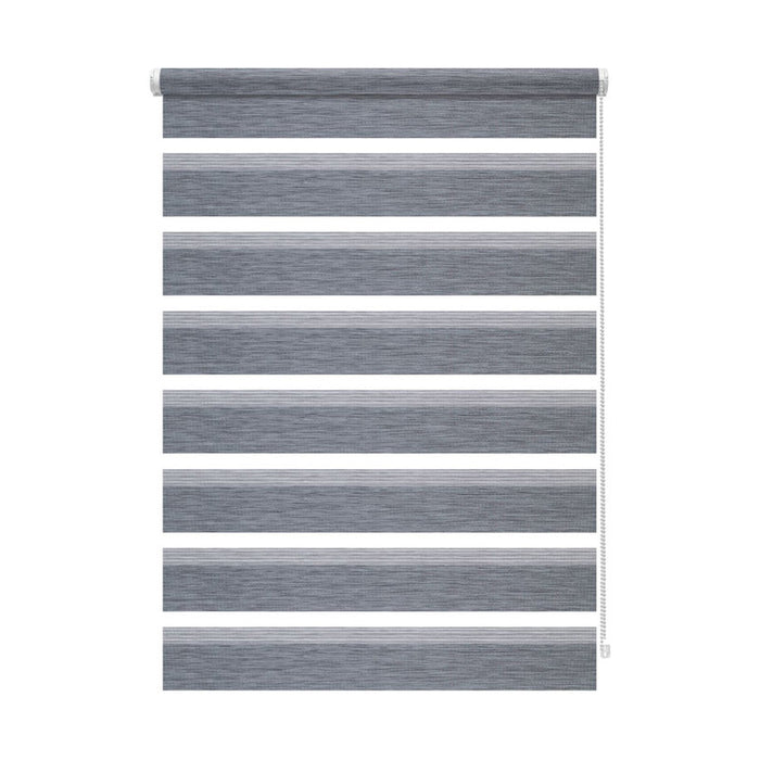 PREMIUM DOUBLE ROLL BLIND GARDINIA 57X150 CM. NATURAL GRAY