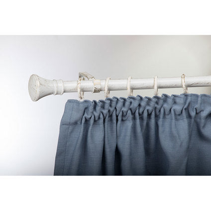 EXTENDABLE METAL CORNICE GARDINIA TIARA 190-340 CM. WHITE-GOLD