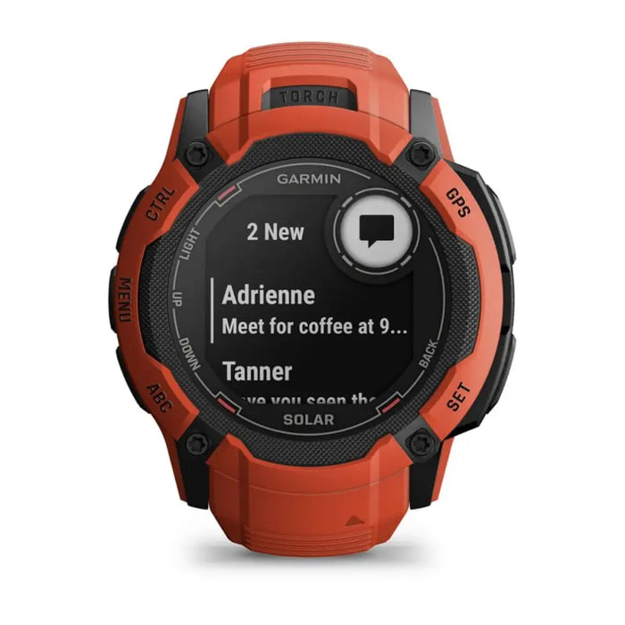 Garmin Instinct 2X Solar 2.79 cm (1.1’’) MIP 50 mm Digital 176 x 176 pixels Touchscreen Red GPS (satellite) - Sports