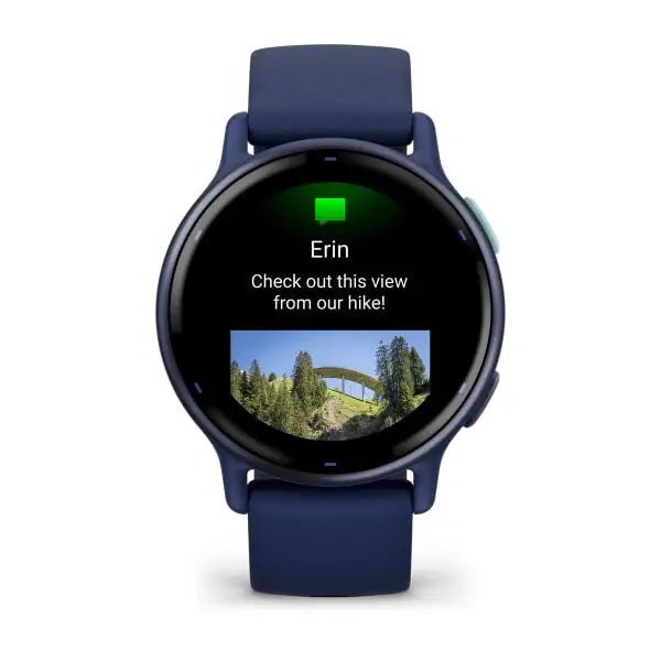 Garmin Vivoactive 5 3.05 cm (1.2’’) AMOLED 42 mm Digital 390 x 390 pixels Touchscreen Blue Wi-Fi GPS (satellite)