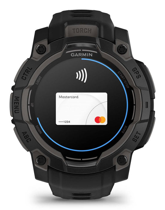 Garmin Instinct 3 AMOLED 3.05 cm (1.2") 45 mm Digital 390 x 390 pixels Touchscreen Black GPS (satellite)