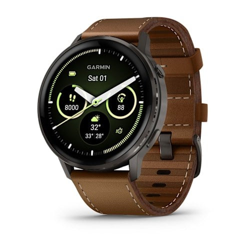 Garmin Venu 4 3.56 cm (1.4") AMOLED 45 mm Digital 454 x 454 pixels Touchscreen Black Wi-Fi GPS (satellite)