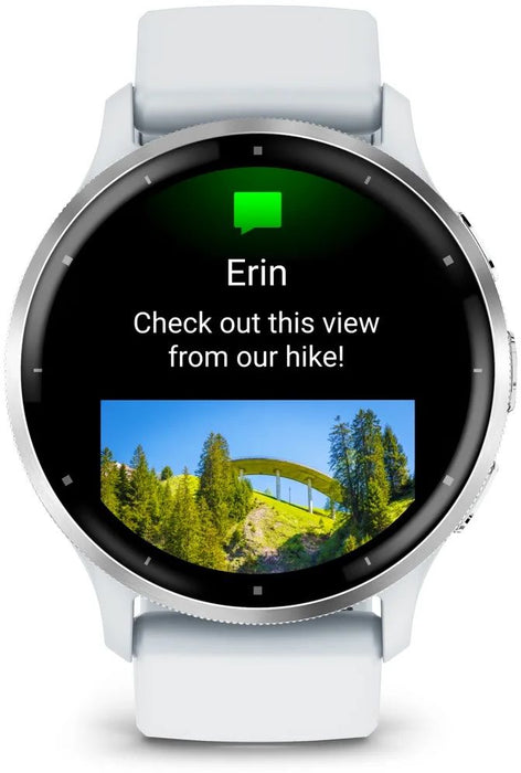 Garmin Venu 3 Smart Watch 45mm, GPS, reinforced polymer Stainless Steel Whitestone EU