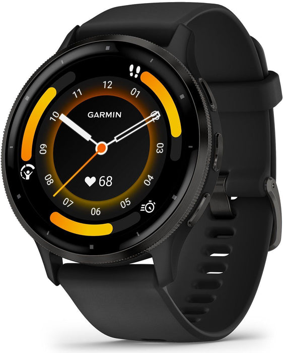 Garmin Venu 3 Smart Watch 45mm, GPS, reinforced polymer Stainless Steel Black EU