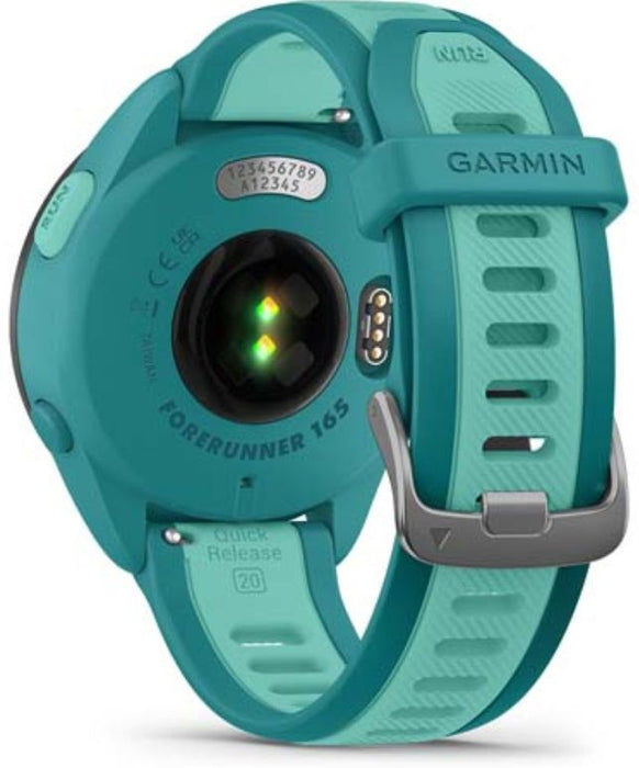 Garmin Forerunner 165 Music Smart Watch 43mm, GPS, Turquoise EU