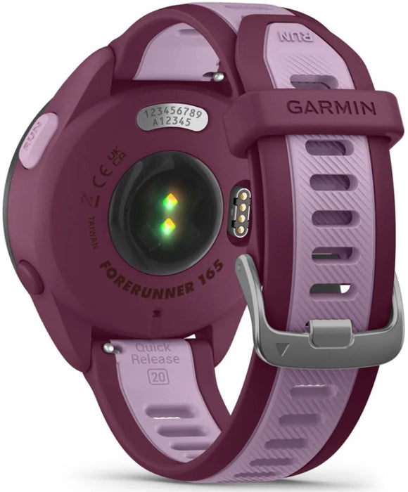 Garmin Forerunner 165 Music Smart Watch 43mm, GPS, Purple EU