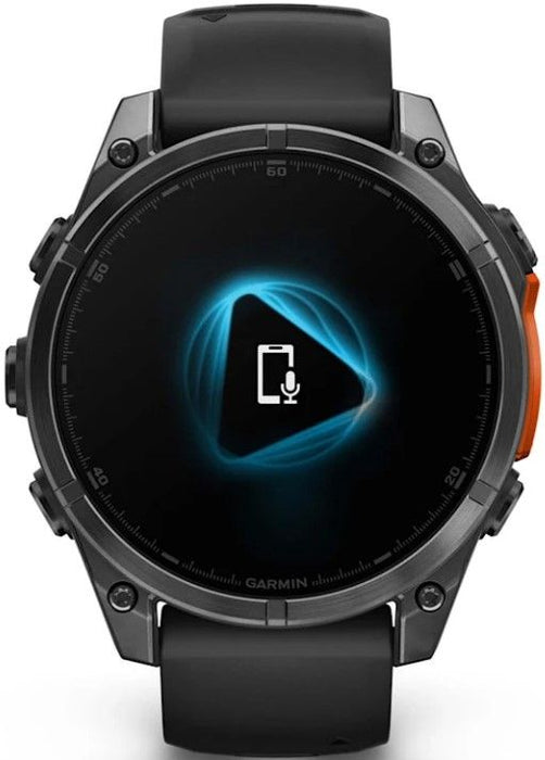 Garmin Fenix 8 47mm, GPS, Silicon Black Band Black EU