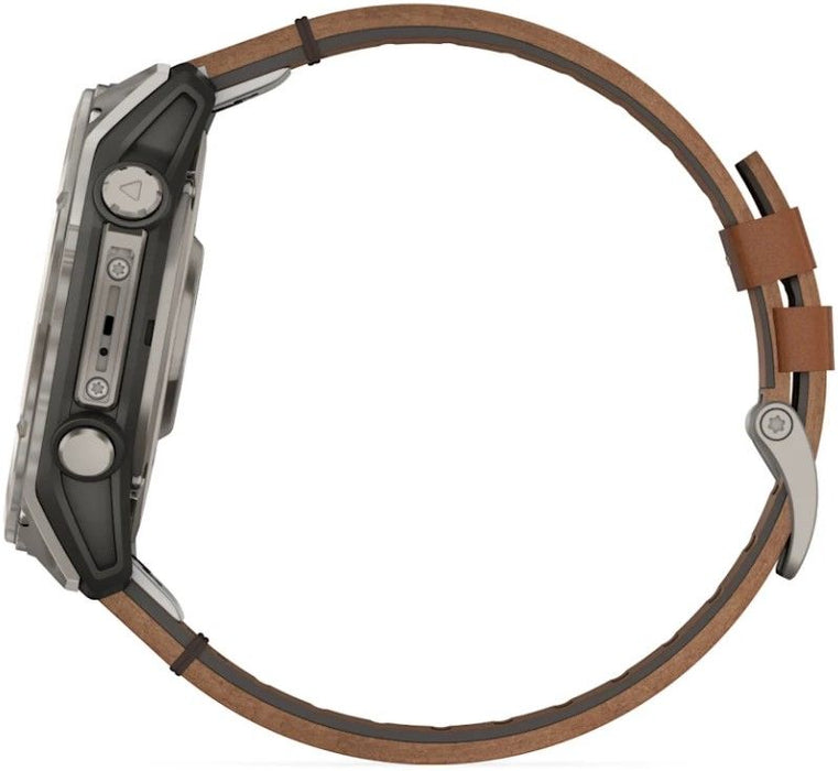 Garmin Fenix 8 3.56 cm (1.4") AMOLED 51 mm Digital 454 x 454 pixels Touchscreen Titanium Wi-Fi GPS (satellite)