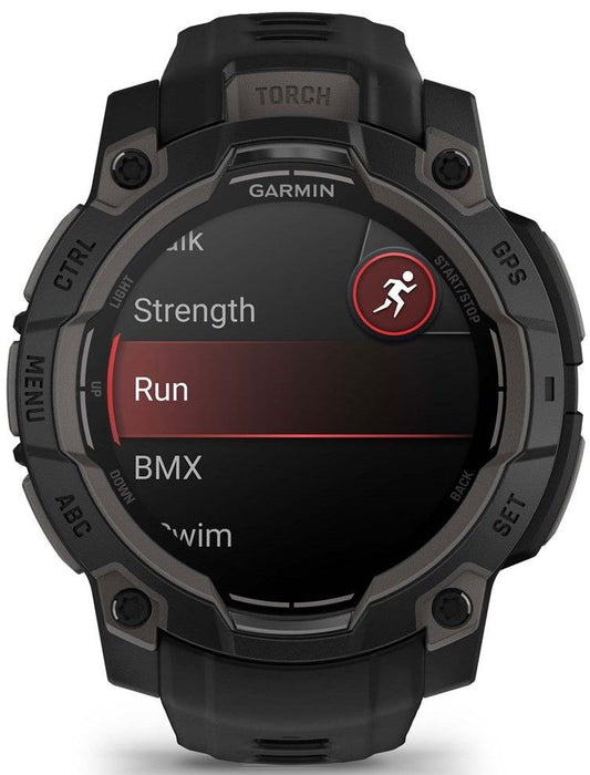 Garmin Instinct 3 AMOLED 3.05 cm (1.2") 45 mm Digital 390 x 390 pixels Touchscreen Black GPS (satellite)
