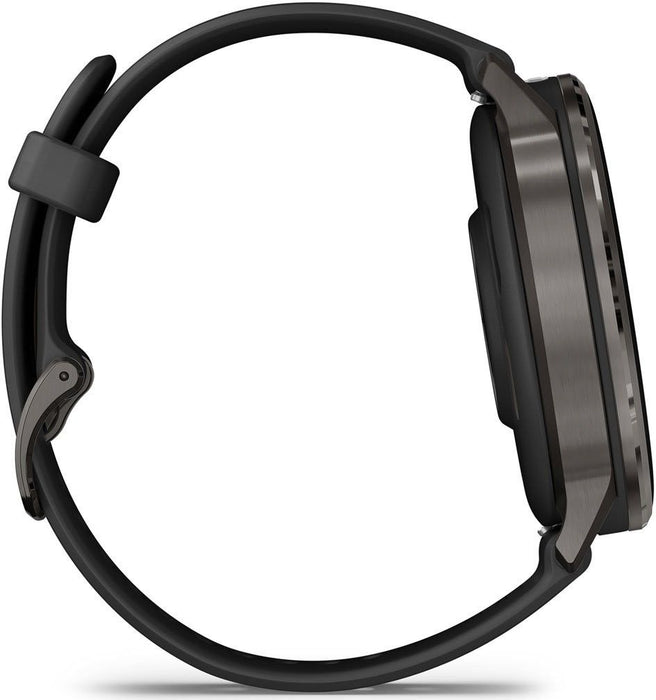 Garmin Venu 4 Smart Watch 45mm, GPS, Black with Dark Gray Silicone Band EU