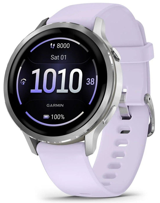 Garmin Venu 4 3.05 cm (1.2") AMOLED 41 mm Digital 390 x 390 pixels Touchscreen Silver Wi-Fi GPS (satellite)