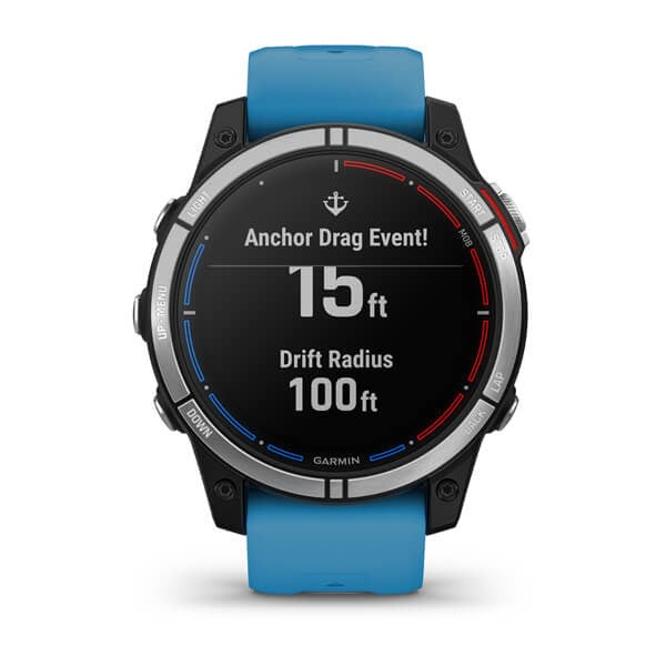 Garmin quatix 7 3.3 cm (1.3") MIP 47 mm Digital 260 x 260 pixels Touchscreen Blue Wi-Fi GPS (satellite)