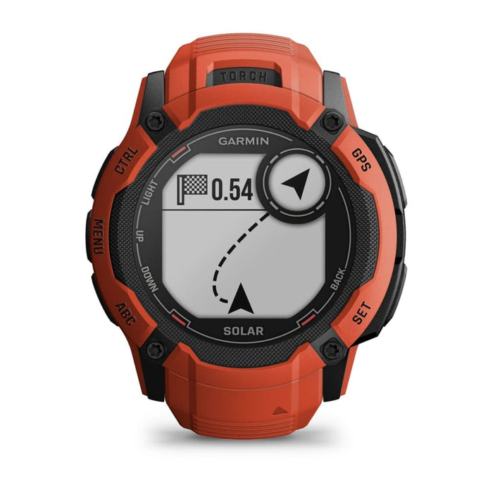 Garmin Instinct 2X Solar 2.79 cm (1.1") MIP 50 mm Digital 176 x 176 pixels Touchscreen Red GPS (satellite)
