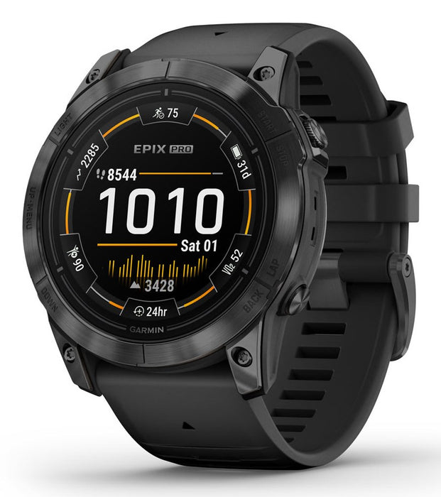 Garmin epix Pro (Gen 2) 3.56 cm (1.4") AMOLED 51 mm Digital 454 x 454 pixels Touchscreen Grey Wi-Fi GPS (satellite)